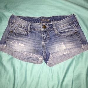 Denim shorts