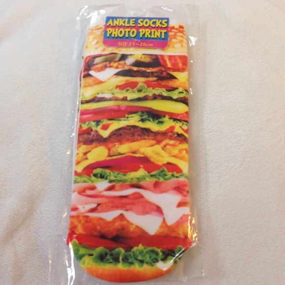 Hamburger socks! - Picture 2 of 2