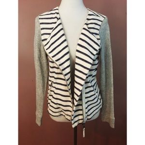 Loft Lou & Grey striped zipper jacket
