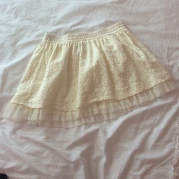 White floral Cherokee kids skirt