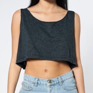 American Apparel Grey Loose Crop Tank NWOT!