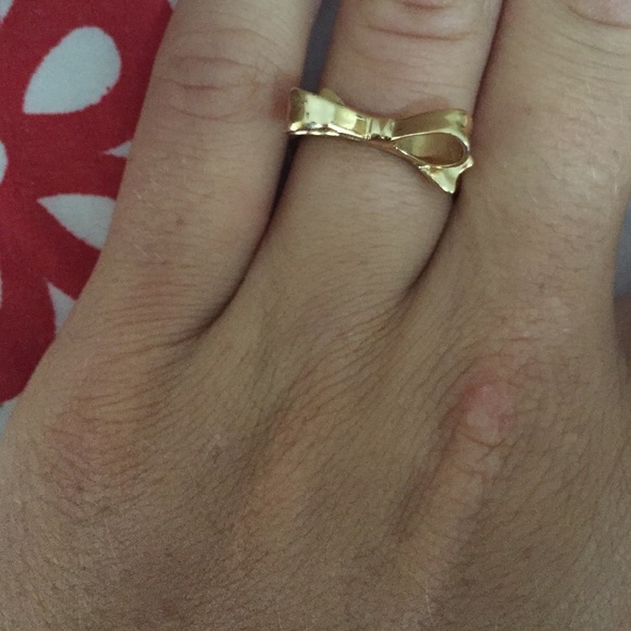 Kate spade gold bow ring