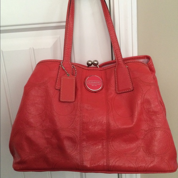 Coral Coach Purse