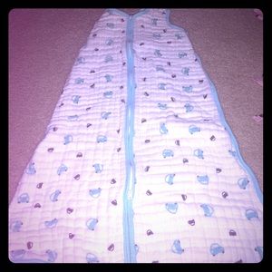 Aden + Anais large baby swaddle with cars