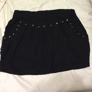 Black studded skirt