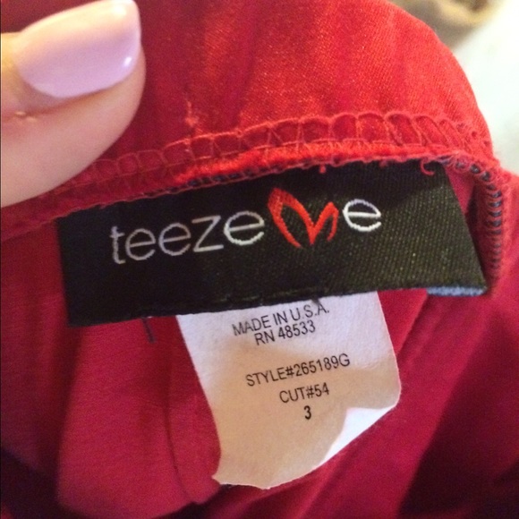 Dillard's Red Cocktail Dress - Picture 3 of 3