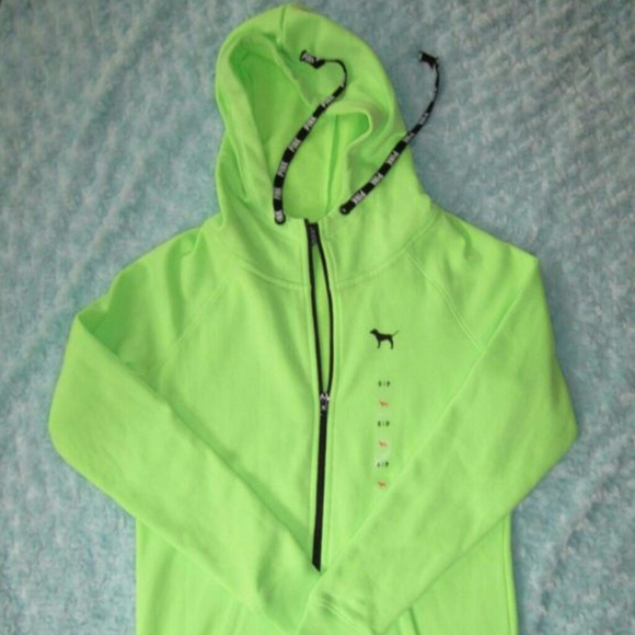 **SOLD**Lime green funnel neck full-zip