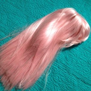 Synthetic pink Wig