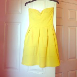 Cocktail Style Dress (Yellow)