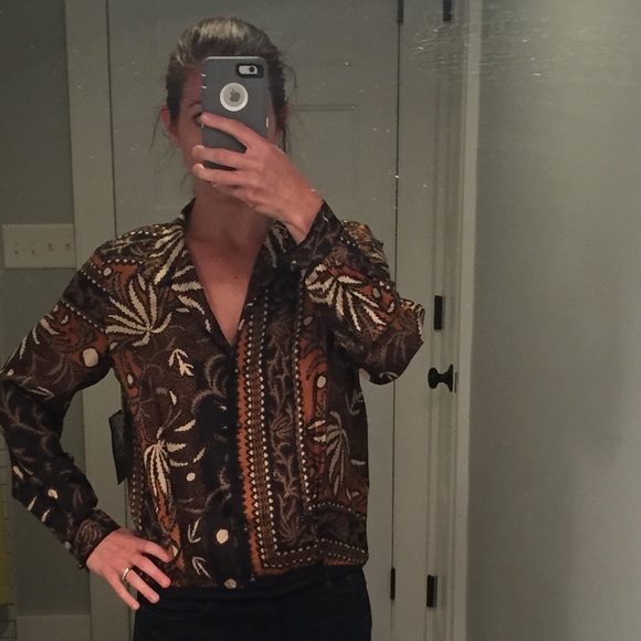 Nicole Miller printed blouse