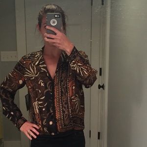 Nicole Miller printed blouse