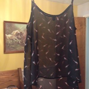 *SOLD* Forever 21 sheer hi low cami