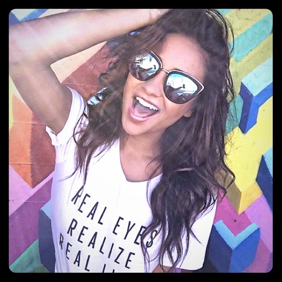 Quay My Girl Cat Eye Mirror Sunglasses