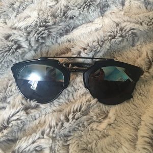 Semi transparent/ mirrored sunglasses