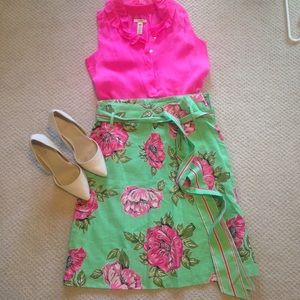 Tibi floral print skirt size 6