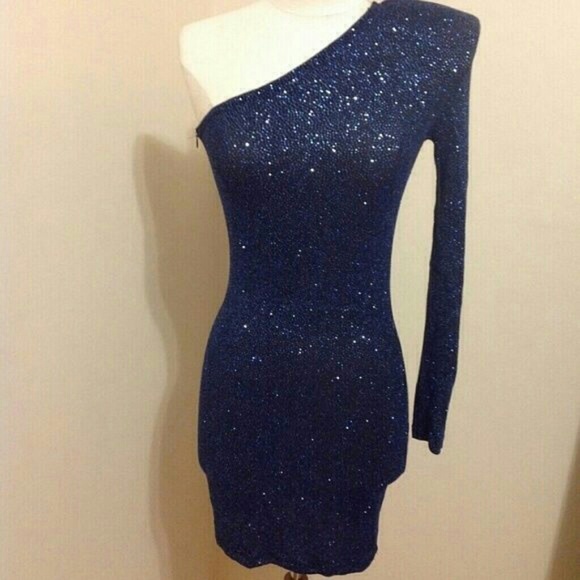 brian litchenberg Dresses & Skirts - Authentic Brian litchenberg blue glitter dress