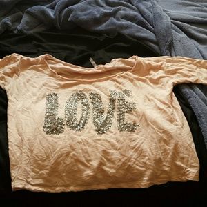XL Love Culture crop top.