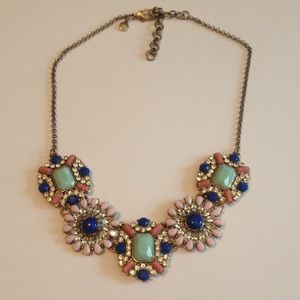 J Crew floral charm necklace