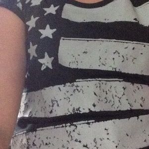 Cut offs and flag tee BUNDLE