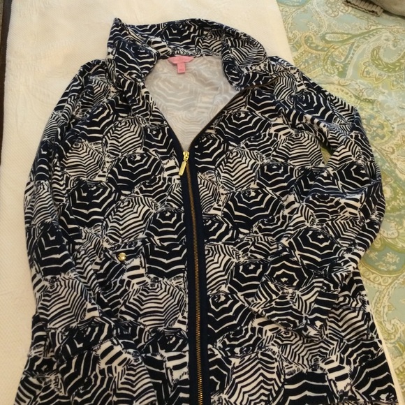 Lilly Pulitzer Sweaters - Lilly Pulitzer Leona Zip up Sweater Size Large