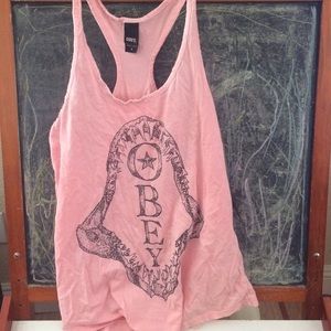 Pink Obey tank