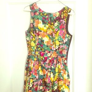 Floral low back dress from Zara