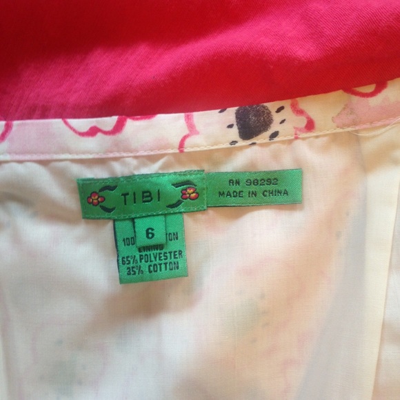 Tibi pink floral print skirt, size 6 - Picture 4 of 4