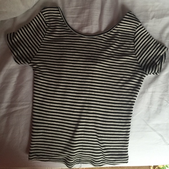 Black and White Striped Shirt