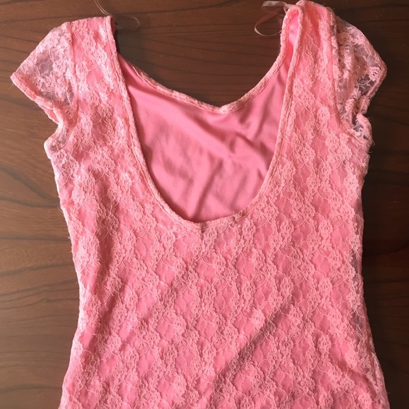 Pink Lace Dress - Picture 2 of 2