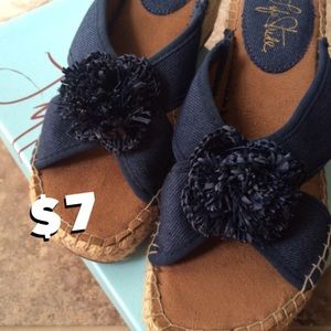 Life Stride Blue Denim Sandals NWT