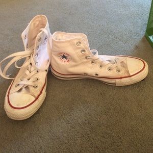 Converse all star white high tops