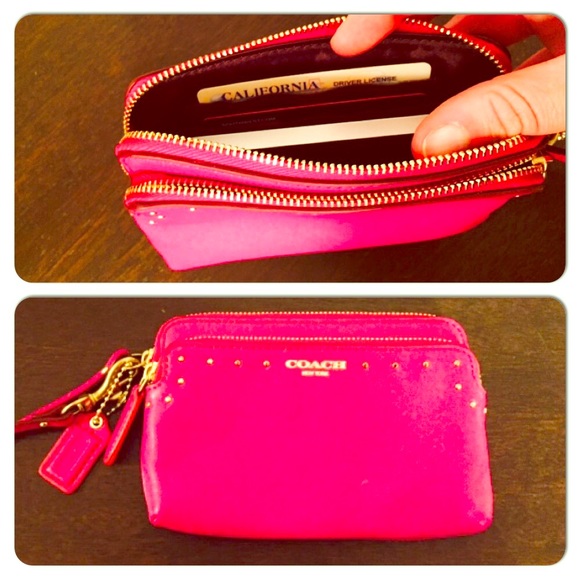 Coach Genuine Leather Wristlet
