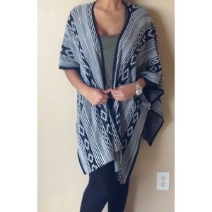 Aztec/Tribal Print Poncho