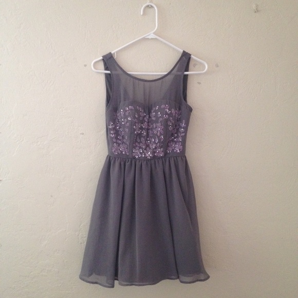 Delias beaded formal dress with tulle skirt