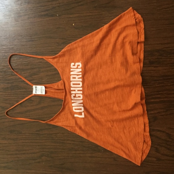 PINK Longhorns tank top