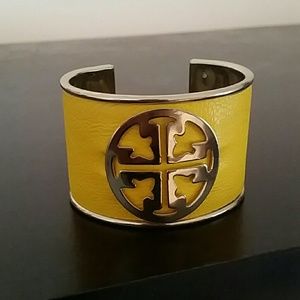Yellow and gold boutique cuff bracelet