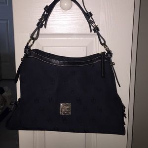 Dooney & Bourke black initial purse