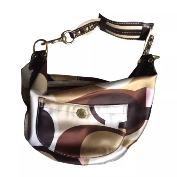 Small multicolored coach purse