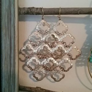 Stella and dot silver earrings