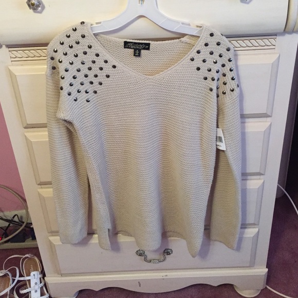 Cream studded sweater!