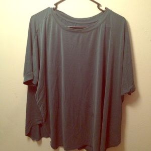 Teal over-sized shirt!