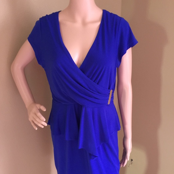Royal blue peplum