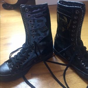 Patent leather Converse High Tops
