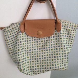 longchamp polka dot bag