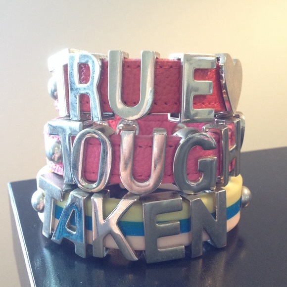 BCBG leather cuff bracelets