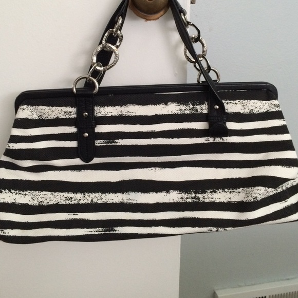 Black and white BCBG handbag