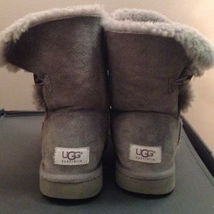 Grey UGG Bailey Button Boots