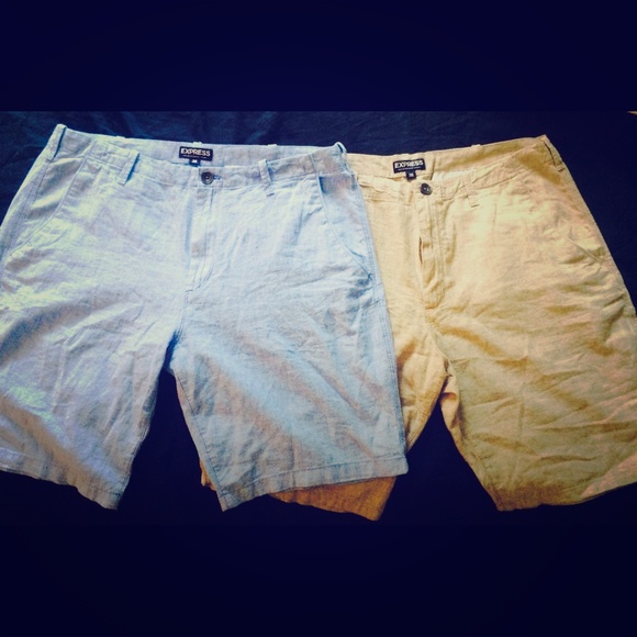 Two pairs of express brand shorts.