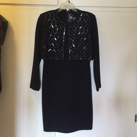 Sequin Wool Dress
