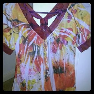 Floral Watercolor Blouse